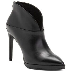 NEW LOLA CRUZ Leather Ankle stiletto Heel Booties in black for women 725 10j5